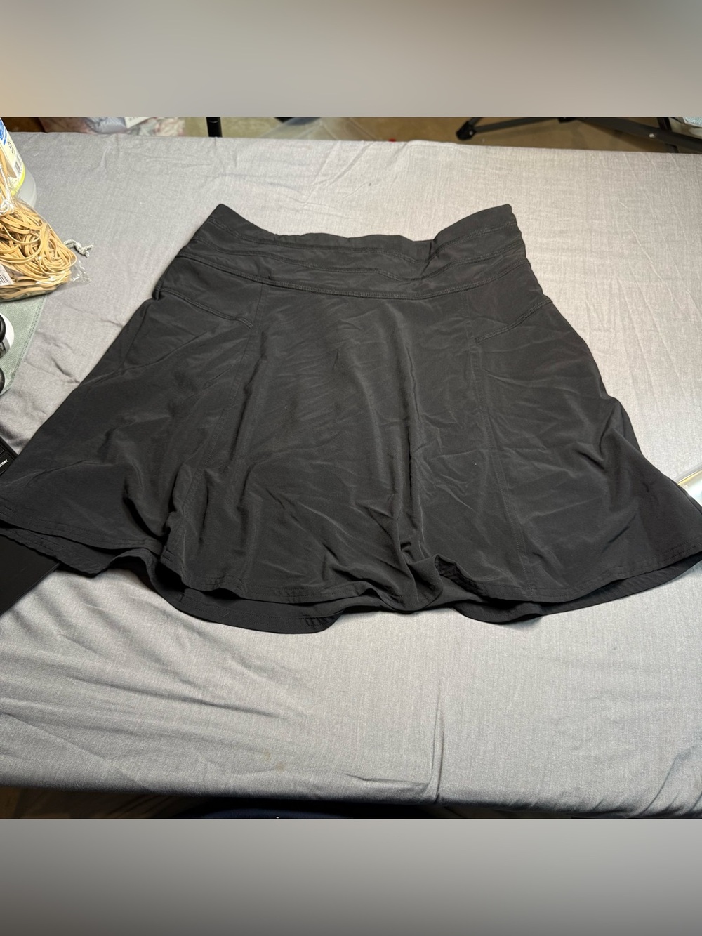Athleta Black Circle Skirt with Built-In Shorts